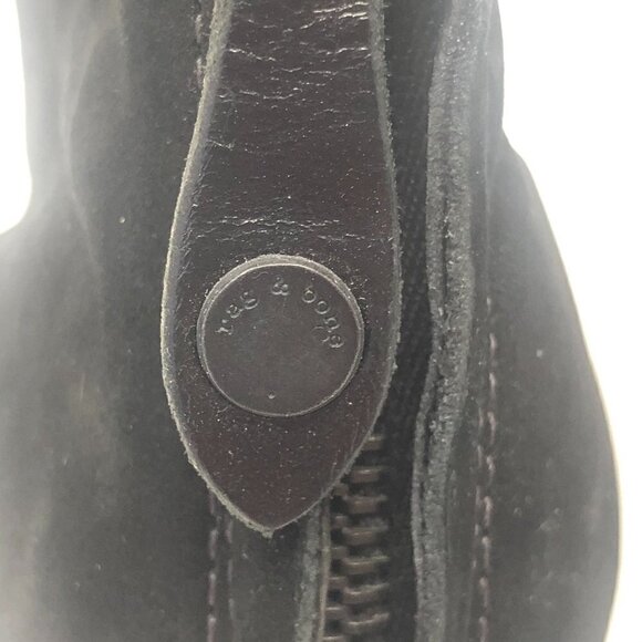 Rag & Bone Newbury Black Back Zip Booties - Picture 9 of 11